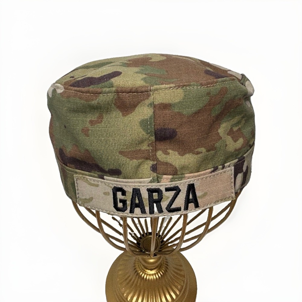 US Military OCP Patrol Cap Hat Camo Multicam Major Rank Garza Sekri 7 1/8 - Picture 7 of 12